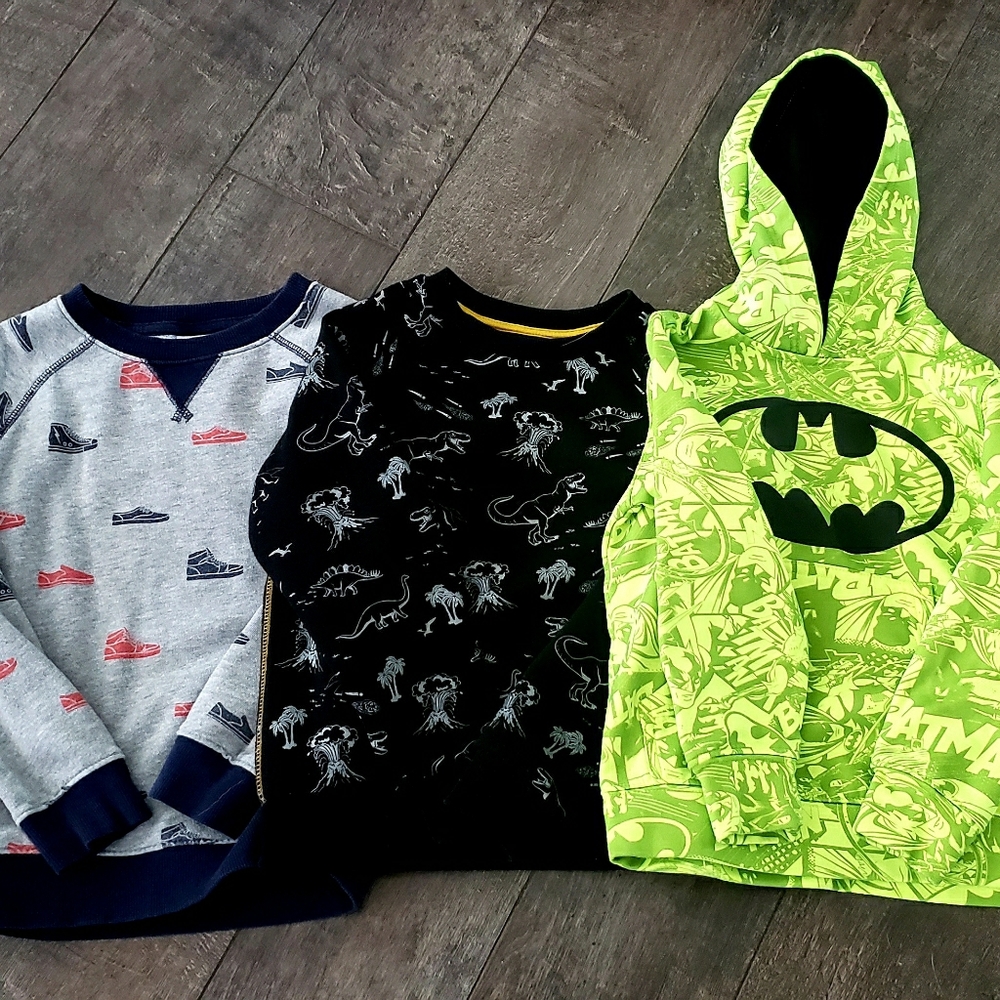 3 Size 6 Boys. Bateman, Gymboree, Sovereign Code.